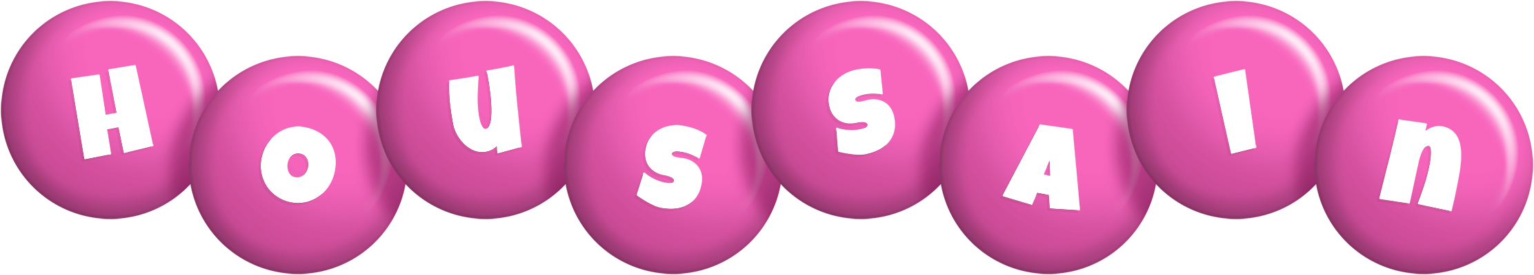 Houssain candy-pink logo