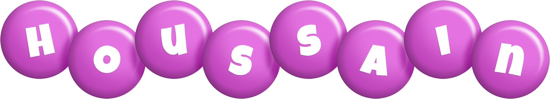Houssain candy-purple logo