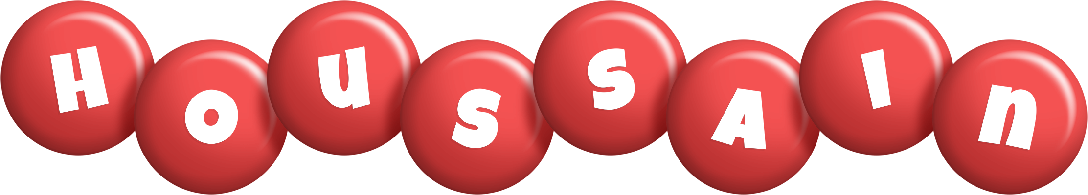 Houssain candy-red logo