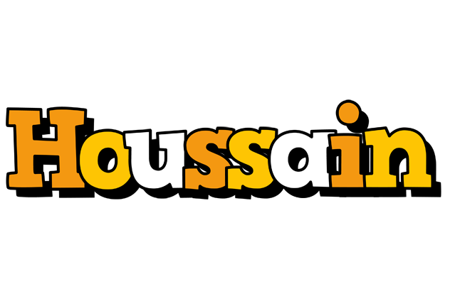 Houssain cartoon logo