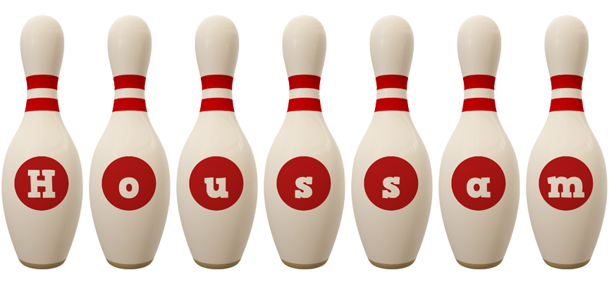 Houssam bowling-pin logo