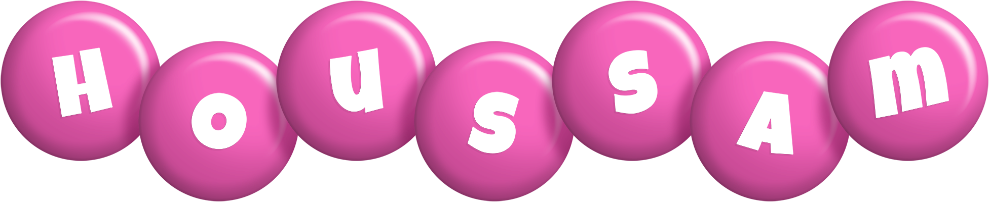 Houssam candy-pink logo