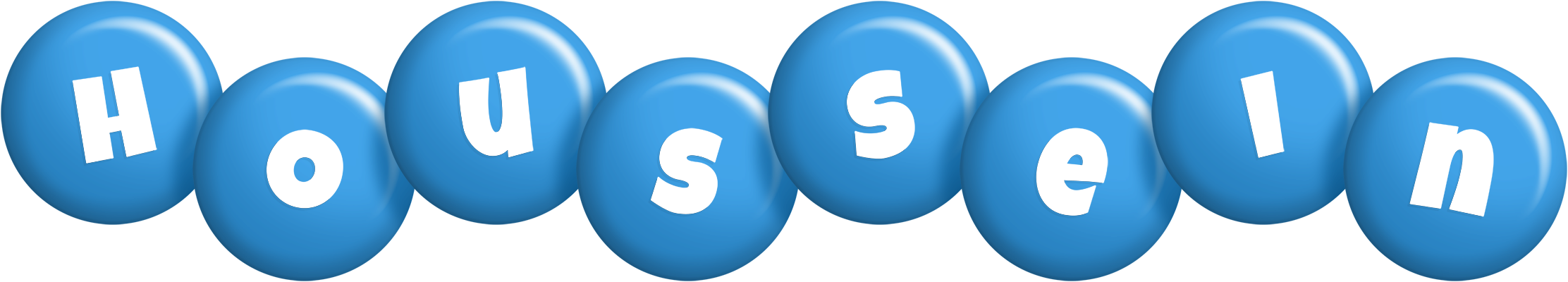 Houssein candy-blue logo