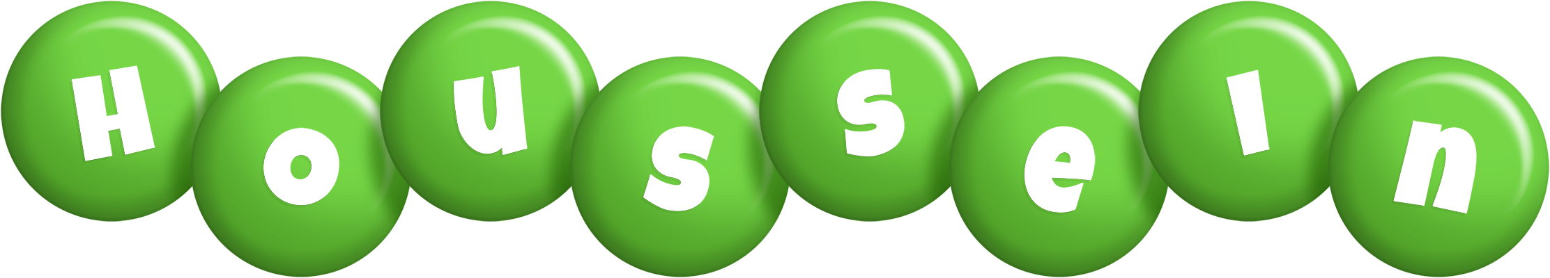 Houssein candy-green logo