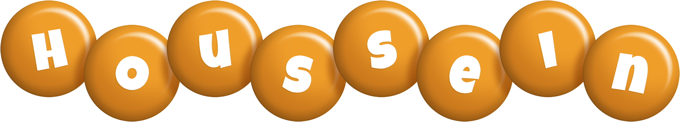 Houssein candy-orange logo