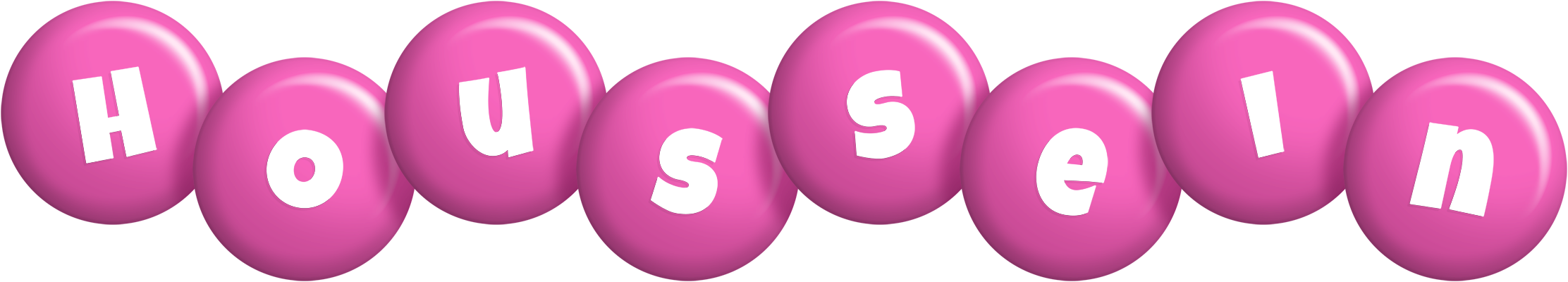 Houssein candy-pink logo
