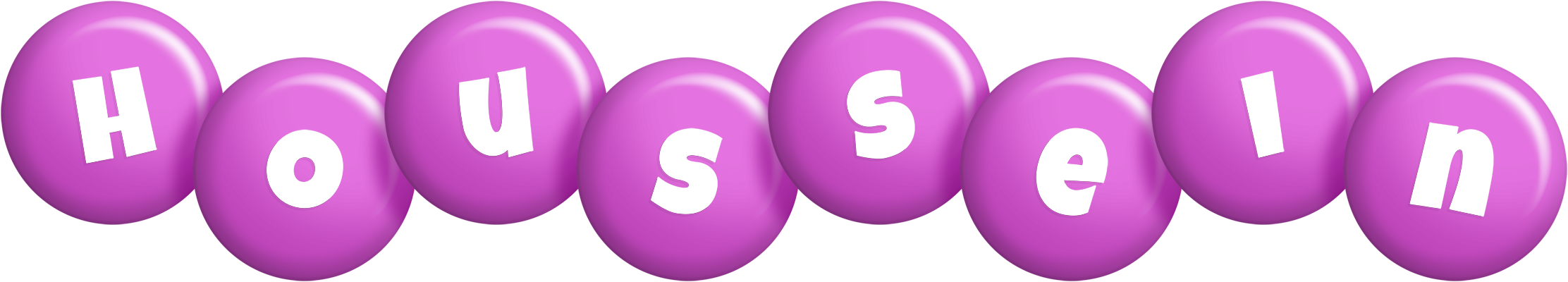 Houssein candy-purple logo