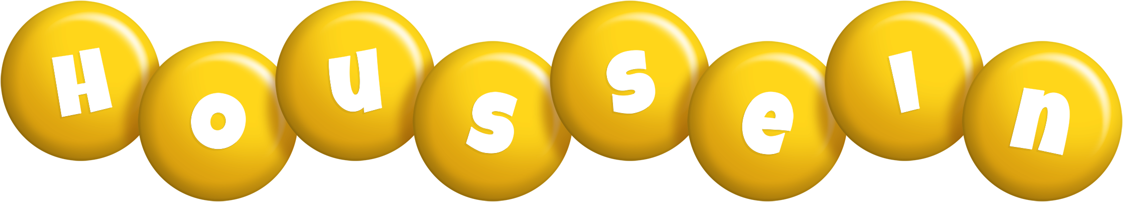 Houssein candy-yellow logo