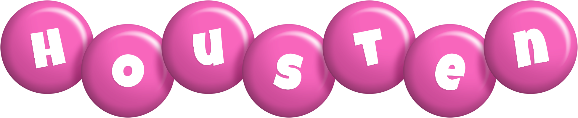 Housten candy-pink logo