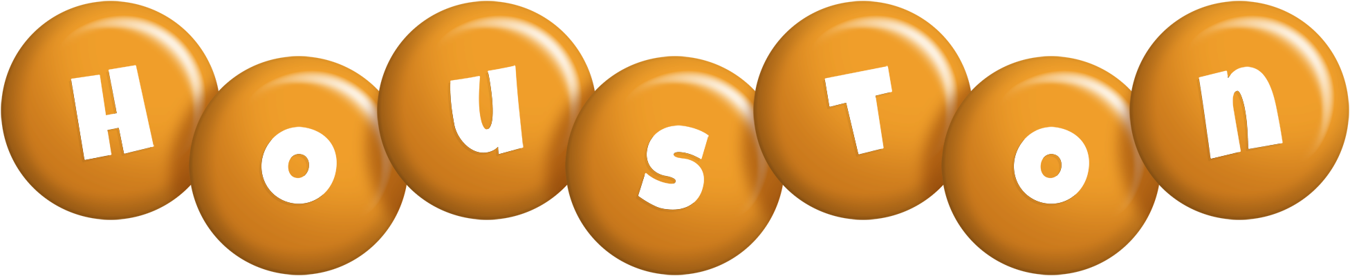 Houston candy-orange logo