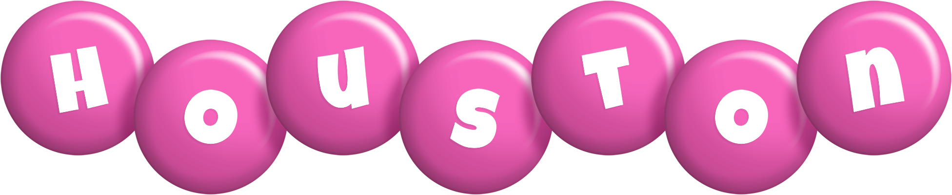 Houston candy-pink logo