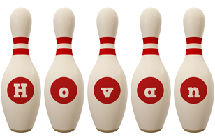 Hovan bowling-pin logo