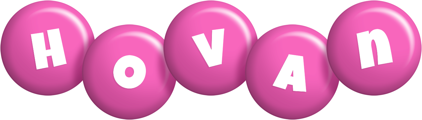 Hovan candy-pink logo