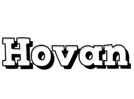 Hovan snowing logo