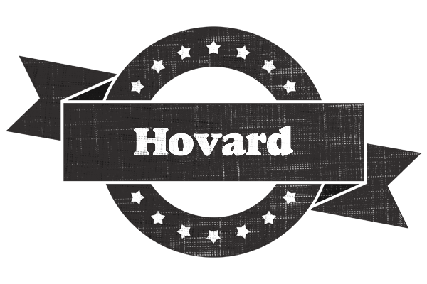 Hovard grunge logo