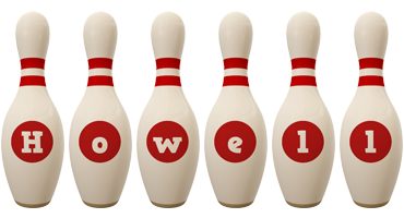 Howell bowling-pin logo