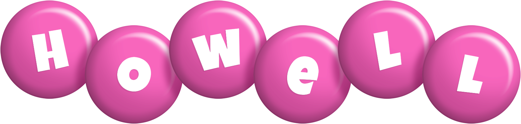 Howell candy-pink logo