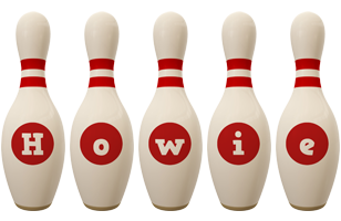 Howie bowling-pin logo