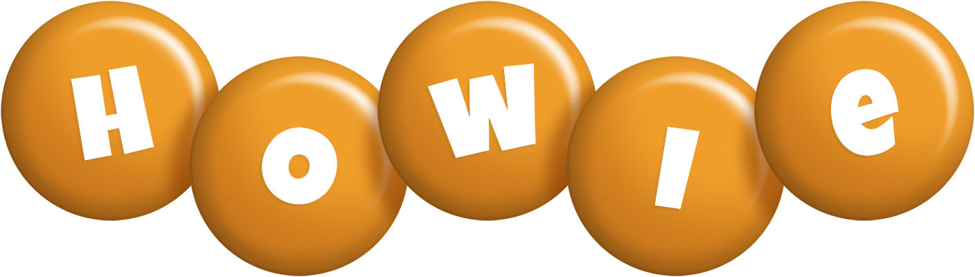 Howie candy-orange logo
