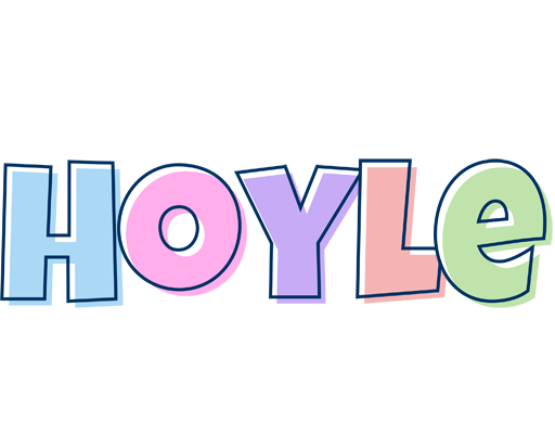 Hoyle pastel logo