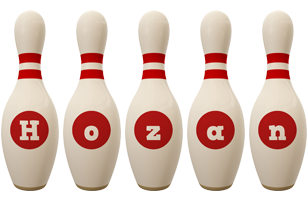 Hozan bowling-pin logo