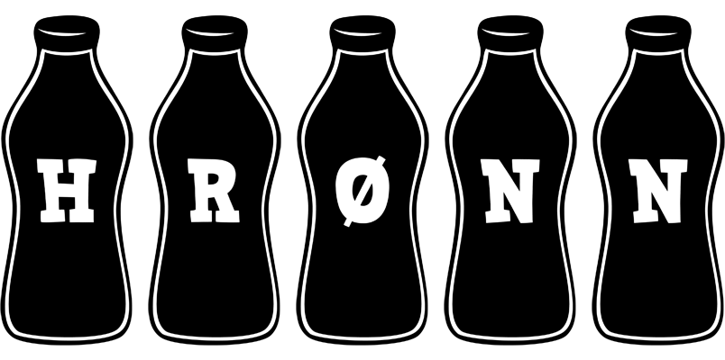Hrønn bottle logo