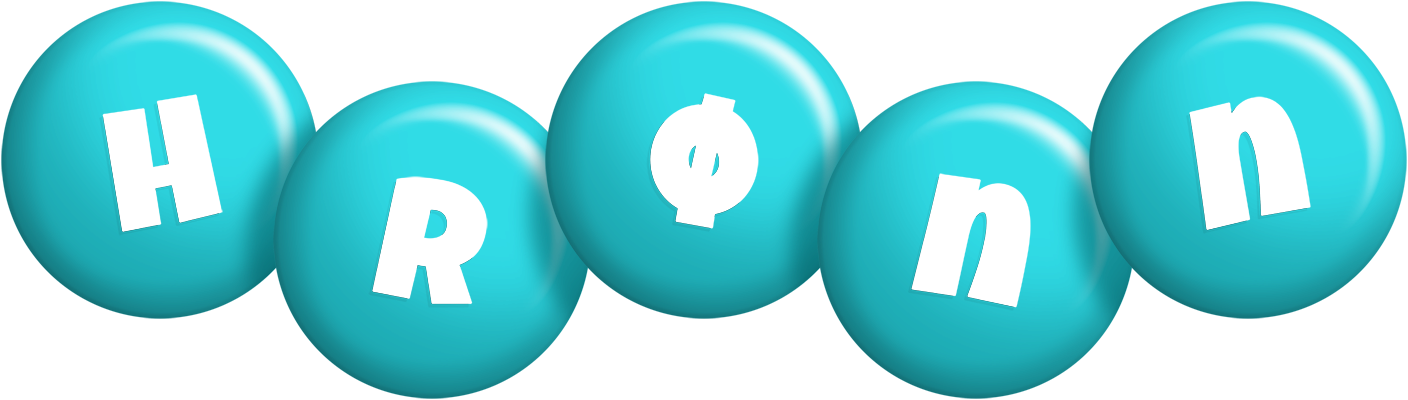 Hrønn candy-azur logo
