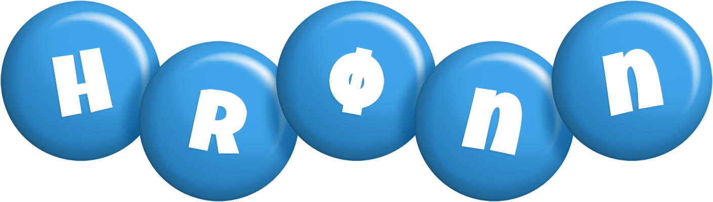Hrønn candy-blue logo