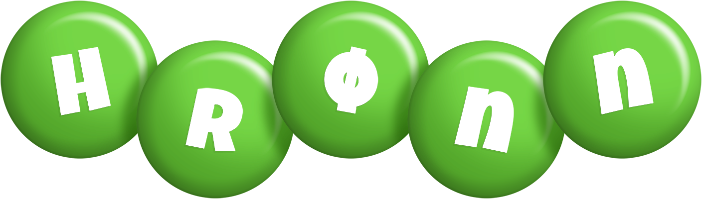 Hrønn candy-green logo