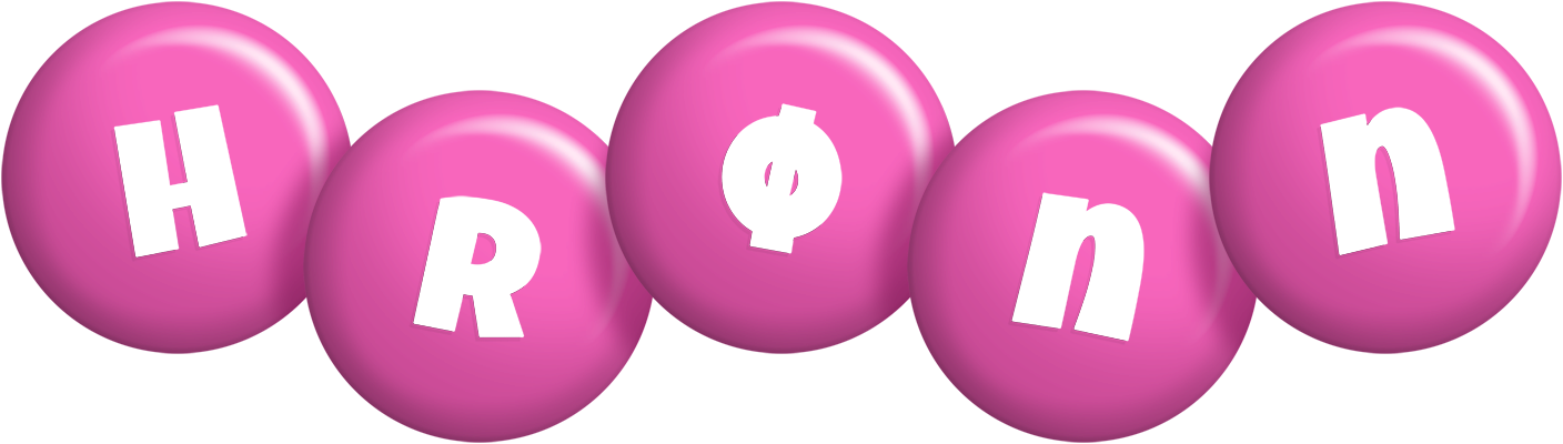 Hrønn candy-pink logo