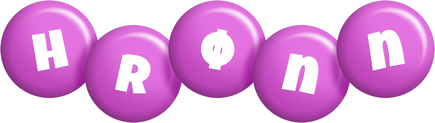 Hrønn candy-purple logo