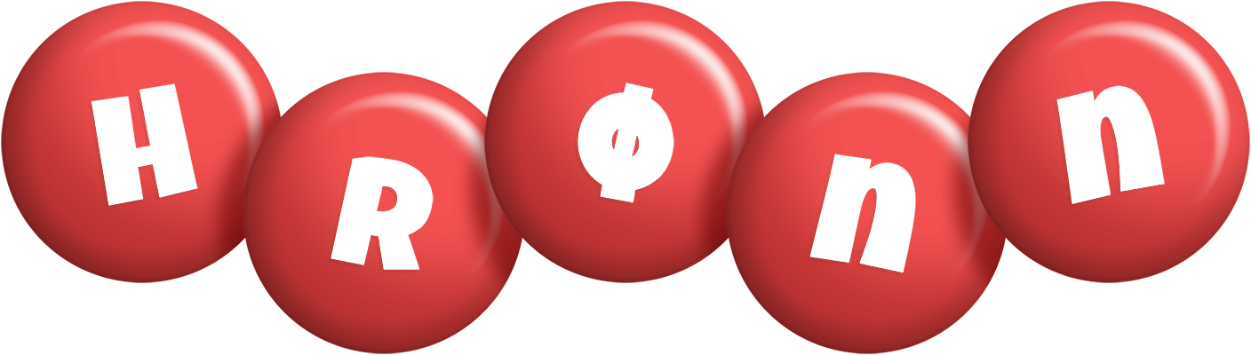 Hrønn candy-red logo