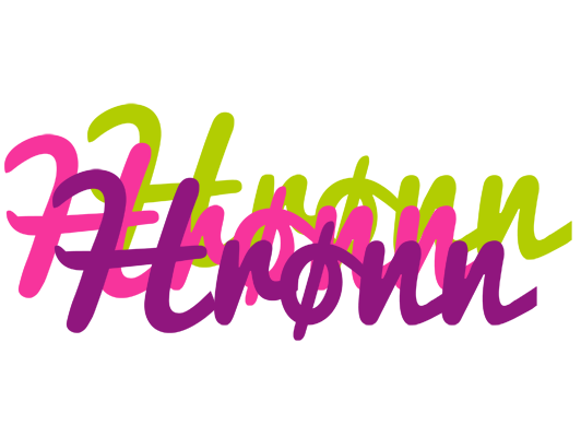 Hrønn flowers logo