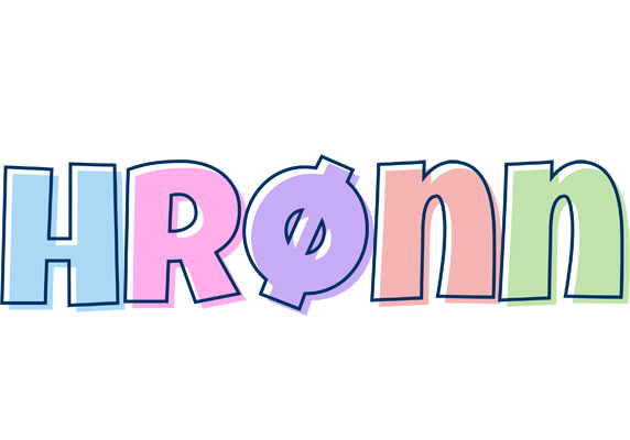 Hrønn pastel logo