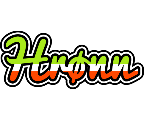 Hrønn superfun logo