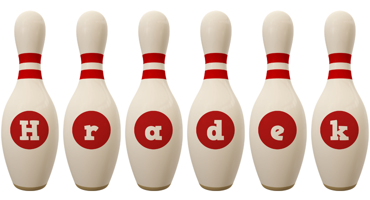 Hradek bowling-pin logo
