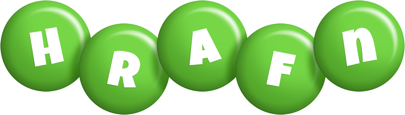 Hrafn candy-green logo