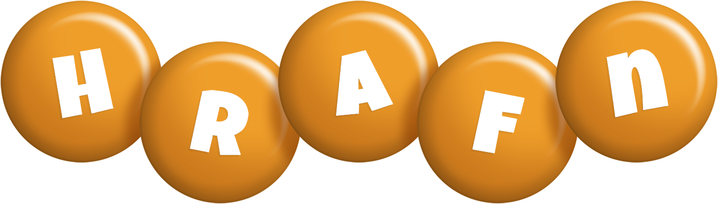 Hrafn candy-orange logo