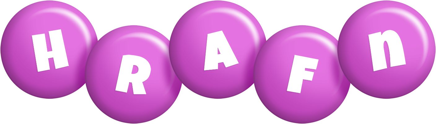 Hrafn candy-purple logo
