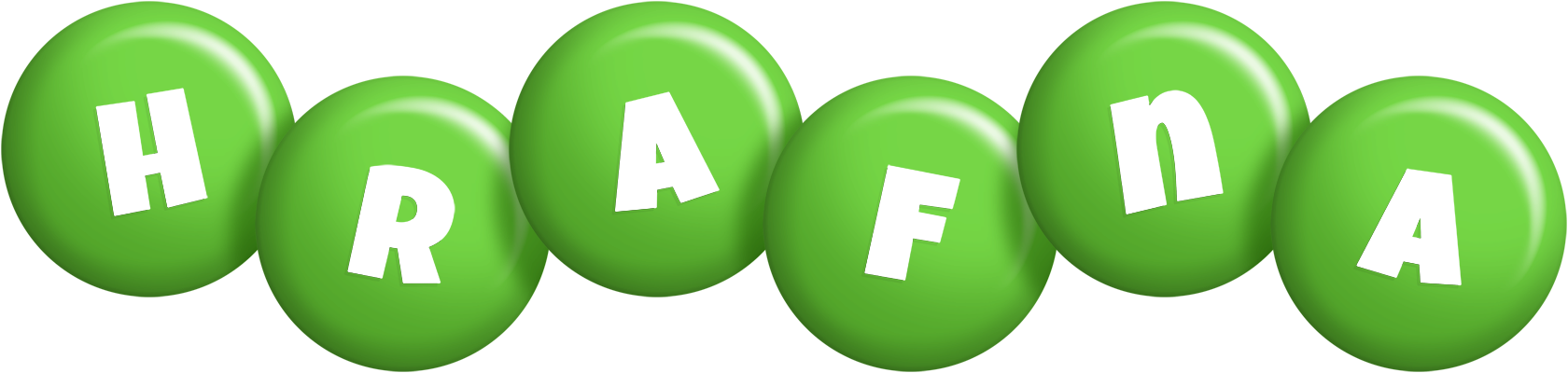 Hrafna candy-green logo