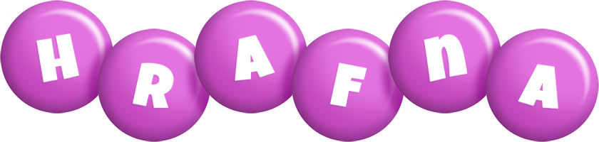 Hrafna candy-purple logo