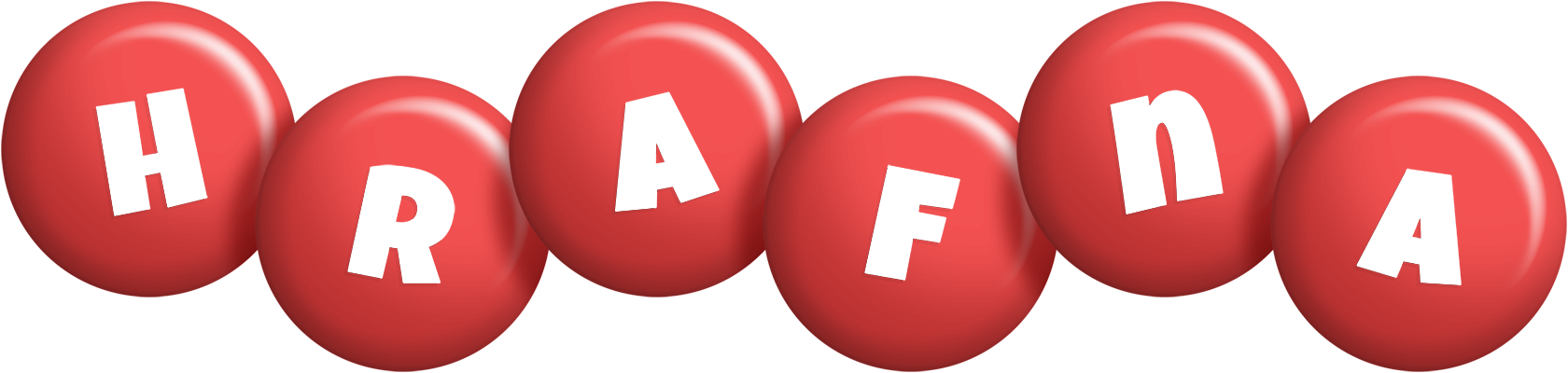 Hrafna candy-red logo