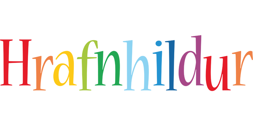 Hrafnhildur birthday logo