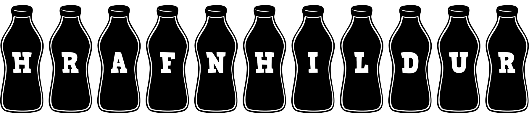 Hrafnhildur bottle logo