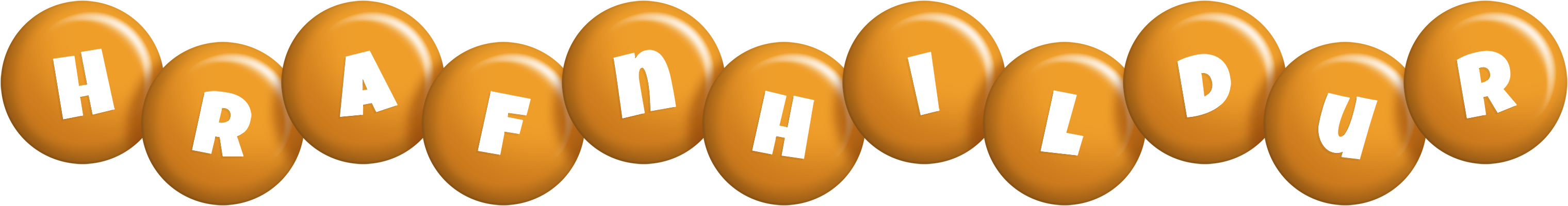 Hrafnhildur candy-orange logo
