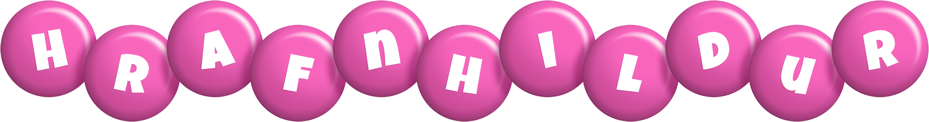 Hrafnhildur candy-pink logo