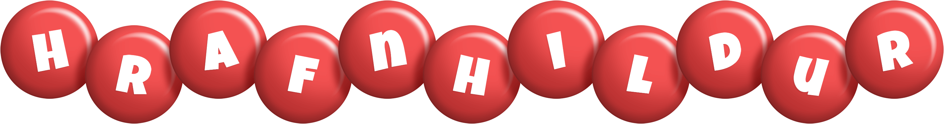Hrafnhildur candy-red logo