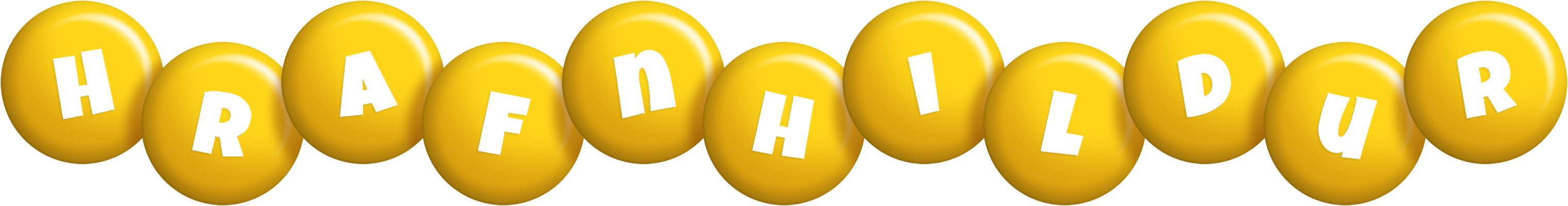 Hrafnhildur candy-yellow logo