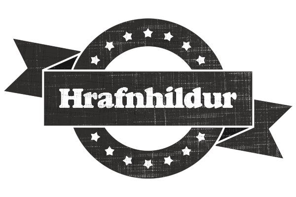 Hrafnhildur grunge logo