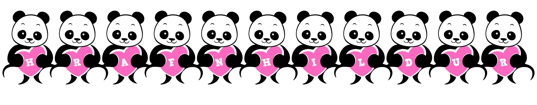 Hrafnhildur love-panda logo